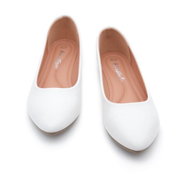 Elina Women's Flats, Pointed Toe Ballet Flat Shoes, Slip-On Dressy Flats, Comfortable Casual Ballerina Shoes for Daily Wear,