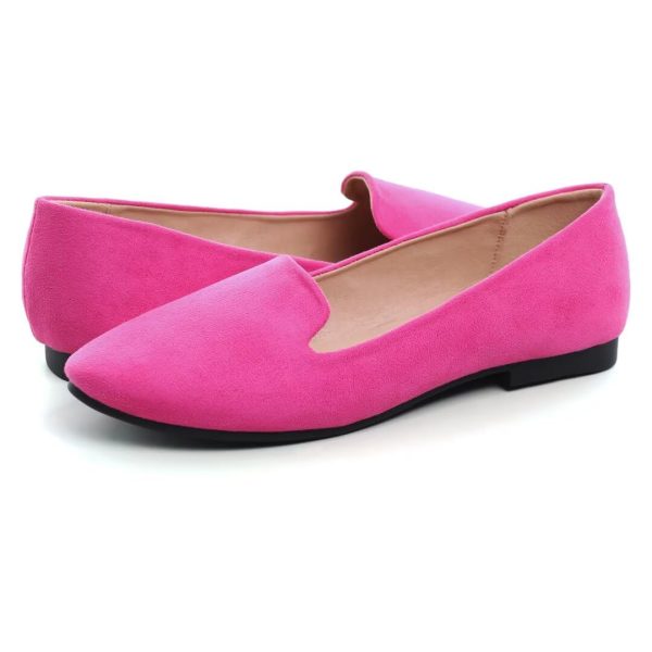 Women's Flats Classic Candy Colored Cute Slip On Ballet Shoes Soft Solid Dress Flat Shoes
