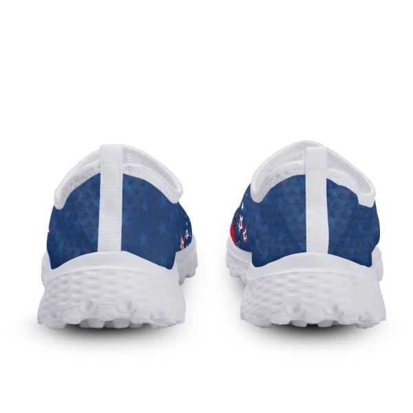 American Flag Shoes for Men Women Road Running Shoes Womens Mens Comfortable Walking Tennis Sneakers Athletic Shoes