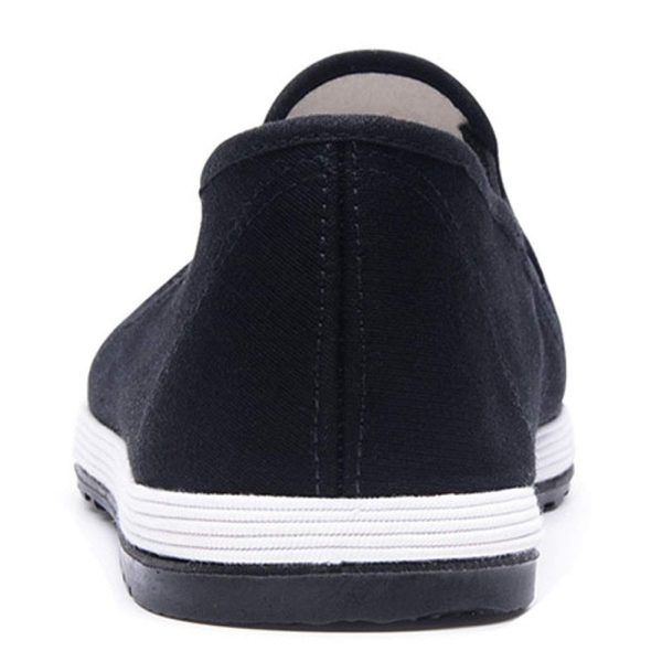 Kung Fu Tai Chi Martial Arts Shoes Rubber Sole Unisex Canvas Anti-Slip Fashion Qigong Trainerss Black