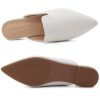 Cally Women's Mules, Pointed Toe Backless Loafer Shoes, Comfortable Flats, Slip-On Slides, Casual Flat Mule for Party, Office,
