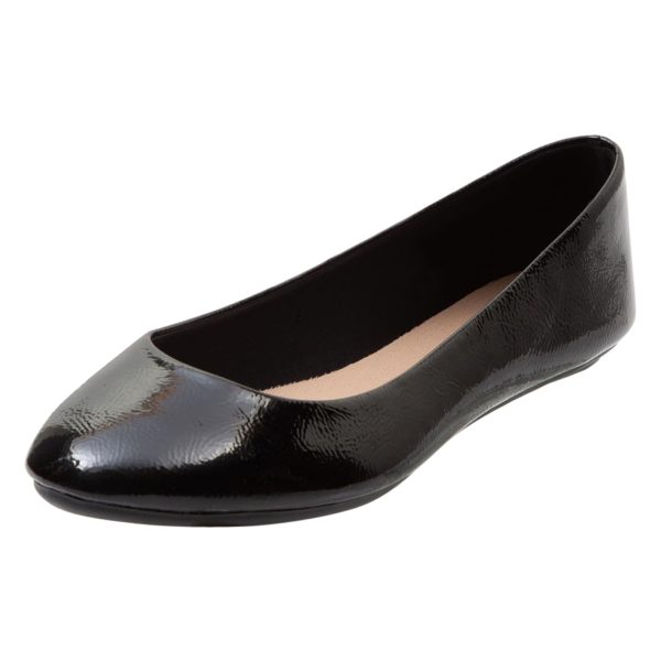 Women's Patent Chelsea Round Toe Dress Casual Flats