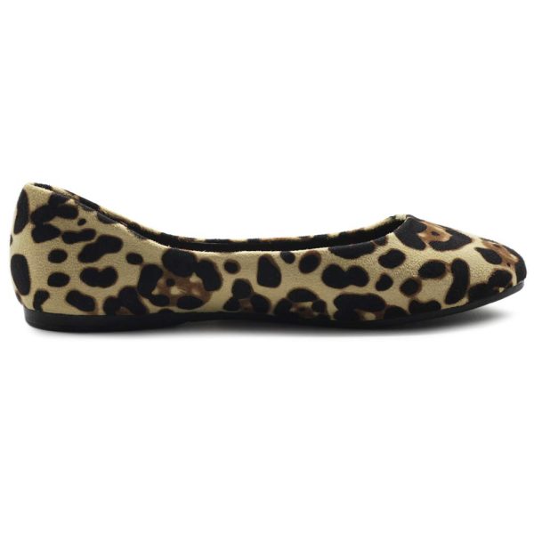 Womens Shoe Ballet Light Faux Suede Low Heels Flat