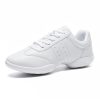 Girls Cheer Shoes White Youth Cheerleading Shoes Dance Athletic Training Breathable Dancing Lightweight Competition Comfortable