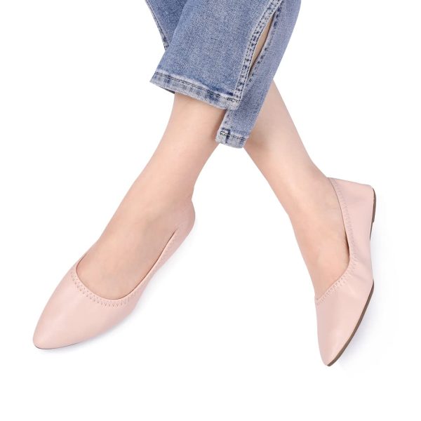 Women's Ballet Flat Slip On Flats - Classic Casual Dress Shoes, Foldable Portable Travel Ballet Walking Shoes