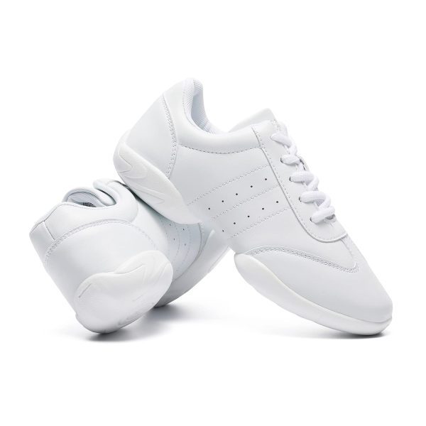 Cheer Shoes Girls White Dance Shoes Youth Cheerleading Sports Training Athletic Comfortable Shoes Flats Girl