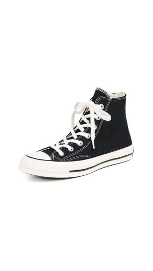 All Star '70s High Top Unisex Sneakers, Black, 12.5 US Women/10.5 US Men