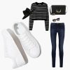 Womens White Tennis Shoes PU Leather Sneakers Casual Walking Shoes for Women