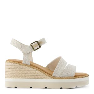 Womens Darya Platform Espadrille Casual Sandals Casual High Heel 3" & Up - Red