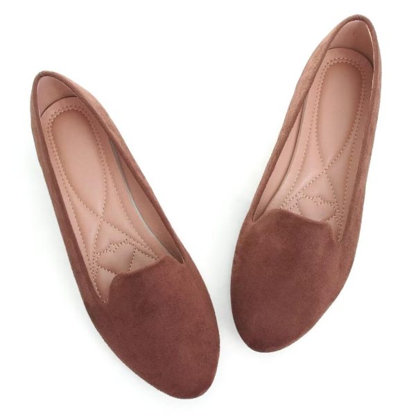Slduv7 Women's Fashion Ballet Flats Pointed Comfortable Slip on Flat Dress Shoes