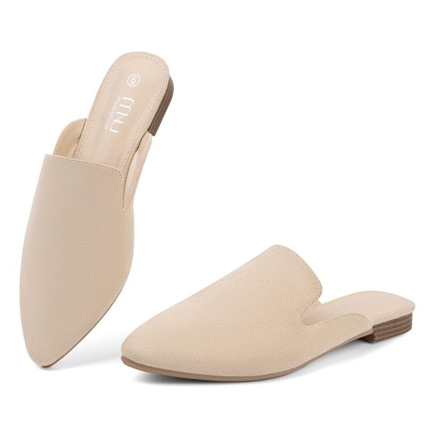 Mules for Women Flats Comfortable Pointed Toe Women Mules