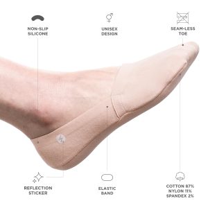 No Show Socks 3 Pairs for Women and Men, Non Slip, Low Cut Liner, Invisible, Loafer, Sneaker, Flats, Boat Socks