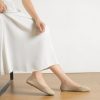 Women's Ballet Flats Shoes Beige Comfortable Casual Dressy Mesh Shoes Slip On Ballerina Office Walking
