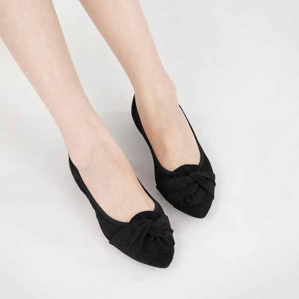 Ballet Flats for Women Dressy: Black 8 Pointed Toe Comfortable Wedding Womens Flats - Casual Work Walking Shoes