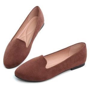 Slduv7 Women's Fashion Ballet Flats Pointed Comfortable Slip on Flat Dress Shoes