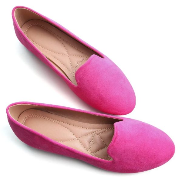 Women's Flats Classic Candy Colored Cute Slip On Ballet Shoes Soft Solid Dress Flat Shoes