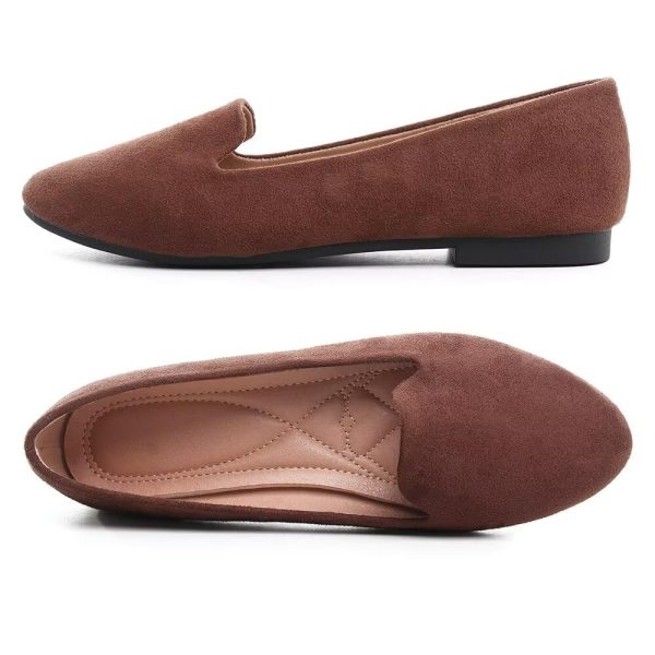 Slduv7 Women's Fashion Ballet Flats Pointed Comfortable Slip on Flat Dress Shoes