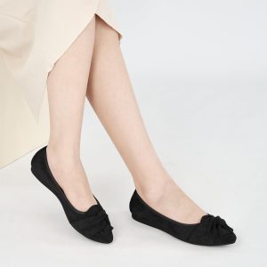 Ballet Flats for Women Dressy: Black 8 Pointed Toe Comfortable Wedding Womens Flats - Casual Work Walking Shoes
