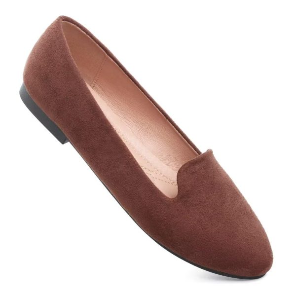 Slduv7 Women's Fashion Ballet Flats Pointed Comfortable Slip on Flat Dress Shoes