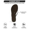 Flip Flops for Women Footwear - Memory Foam Flats Sandals for Women 2025 - Vegan Leather Lightweight Sandals Summer Beach