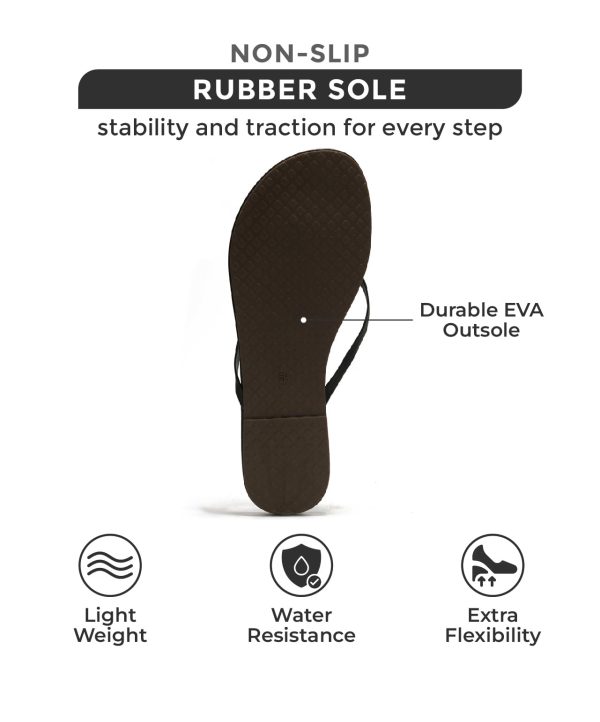 Flip Flops for Women Footwear - Memory Foam Flats Sandals for Women 2025 - Vegan Leather Lightweight Sandals Summer Beach
