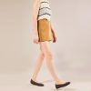 Women's Ballet Flats Round Toe Walking Flats Slip On Work Shoes Knitted Flats Shoes for Woman Soft Lightweight