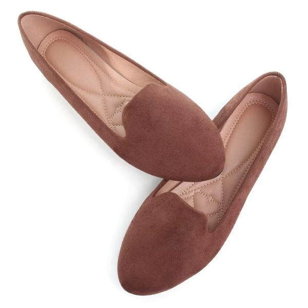 Slduv7 Women's Fashion Ballet Flats Pointed Comfortable Slip on Flat Dress Shoes