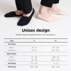 No Show Socks 3 Pairs for Women and Men, Non Slip, Low Cut Liner, Invisible, Loafer, Sneaker, Flats, Boat Socks
