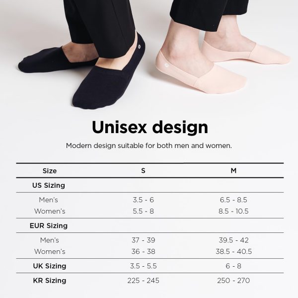 No Show Socks 3 Pairs for Women and Men, Non Slip, Low Cut Liner, Invisible, Loafer, Sneaker, Flats, Boat Socks