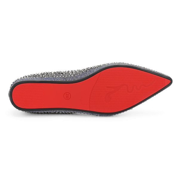 Flats Shoes Women Rhinestone Pointed Head Ballet Flats Comfortable Soft Memory Foam Insole Flat Shoes for Women Comfortable