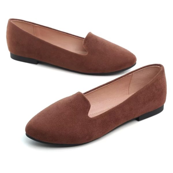 Slduv7 Women's Fashion Ballet Flats Pointed Comfortable Slip on Flat Dress Shoes