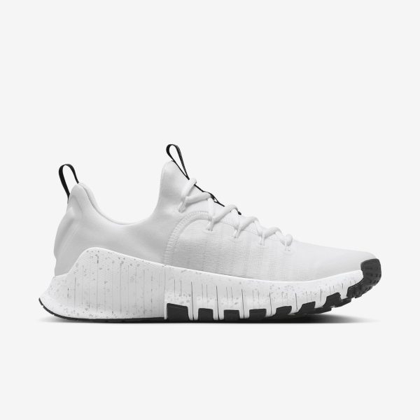 Free Metcon 6 Women's Workout Shoes (HQ3510-100, White/Metallic Silver/Light Smoke Grey/Black)