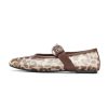 Leopard Flats for Women Mesh Flats Ballet Flats Mary Jane Flats Women's Dress Shoes Ballet Shoes