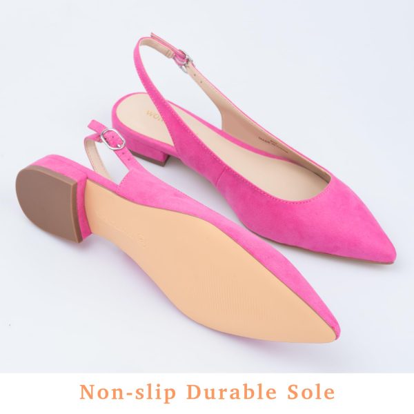 Women Slingback Flat Pointed Toe Shoes for Dressy,Casual,Work,Wedding