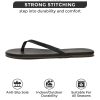 Flip Flops for Women Footwear - Memory Foam Flats Sandals for Women 2025 - Vegan Leather Lightweight Sandals Summer Beach