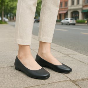 Flats for Women Ballets Shoes: Black 8 Dress Slip Comfortable Work Flats - Casual Ladies Wedding Walking Flat