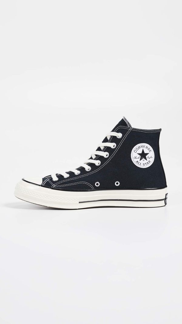 All Star '70s High Top Unisex Sneakers, Black, 12.5 US Women/10.5 US Men