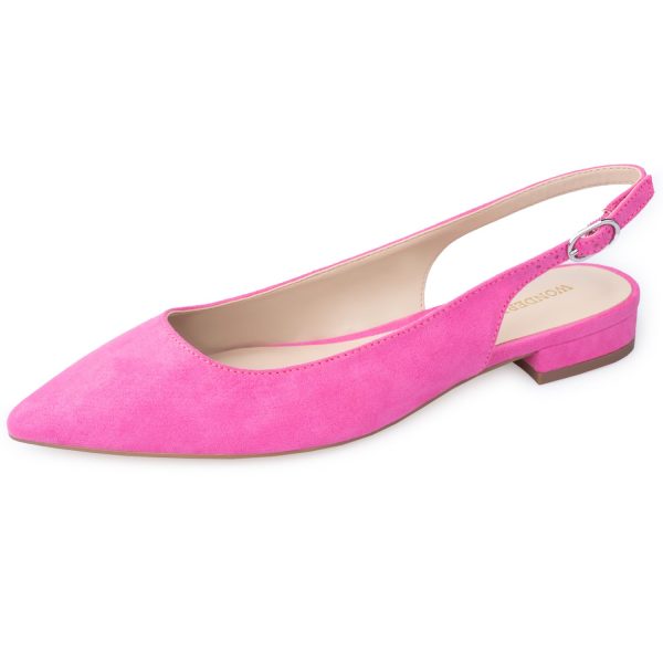 Women Slingback Flat Pointed Toe Shoes for Dressy,Casual,Work,Wedding
