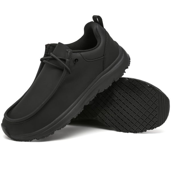 Non Slip Waterproof Shoes for Men Women丨Oil Resistant Slip On Work Loafers