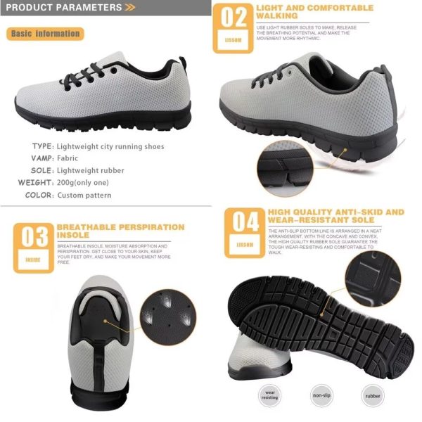 British Flag Pattern Men Running Sneakers Lightweight Walking Shoes