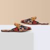 Mules for Woman Comfortable Pointed Toe Backless Loafers Flat Mule Business Casual Shoes Slides Slip on