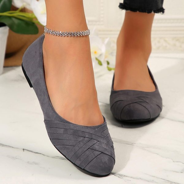 Women's Ballet Flats Shoes, Round Toe Comfort Light Weight Slip-On Dress Shoes