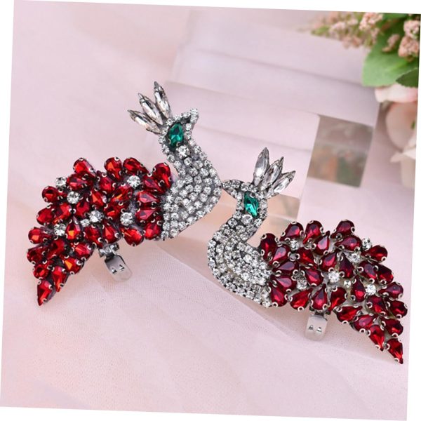 Rhinestone Shoe Charms Buckle 2pcs Clip on Shoe Embellishments Decorative Shoe Clips for Heels Flats Shoe Accessories