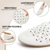 Women's Flats Shoes Comfortable Black PU Leather Ballet Flats for Women Casual Round Toe Dress Shoes Slip on Shoes Lightweight