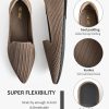 Pointed Toe Flats for Women Knit Ballet Flats Dress Shoes Comfortable Slip on Women Flats for Dressy Casual Office Work Foldable