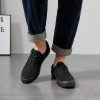 Men’s Low Top Canvas Walking Shoes Lace-up Fashion Sneakers Casual