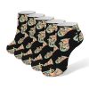 Tuba Instruments Music ArtTuba Instruments Music Art 5 Pairs Ankle Socks Low-Cut Non Slip Athletic Running Flat Sock for Men And