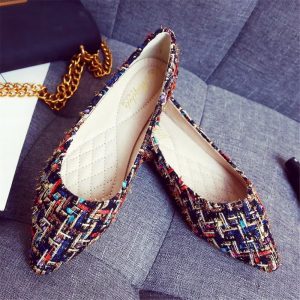 Women's Flats Fashion Pointed Toe Flats Comfortable Ballet Flats Solid Casual Slip On Flats