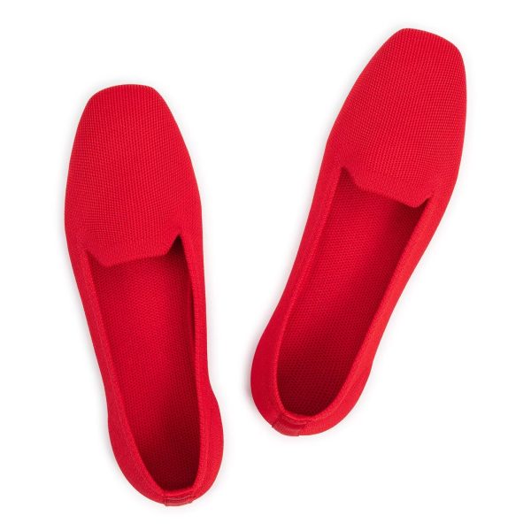 Women's Loafer Flats Square Toe Comfortable Office Work Shoes, Cute Penny Loafer Slip On Walking Driving Shoes