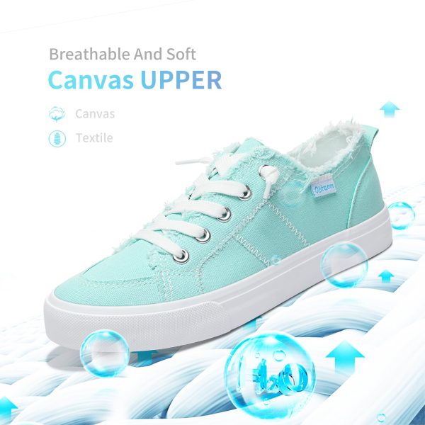 Women's Play Fashion Sneaker White Color Washed and Leopard Canvas Slip on Shoes